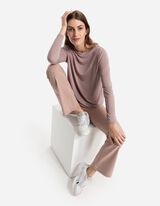 Bluză de corp cu mânecă lungă - Material respirabil - Mov