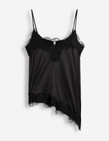 Top - Asymmetrisch - Schwarz