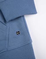 Hoodie - Kangurutasche - hellblau