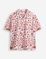 Hemd - Allover-Print - Orange