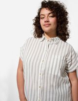 Hemdbluse - Hemdkragen - weiß