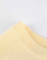 Trui - Korte mouwen - lichtgeel