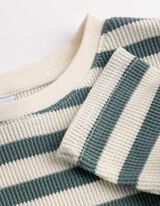 Langarmshirt - Streifen - gr&uuml;n