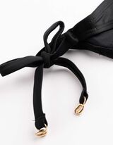 Badehose - Metallic-Details - schwarz