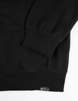 Sweatvest - Label - zwart