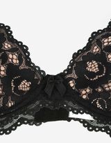 Nedrček  - S čipko - crna