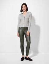 Pantaloni - Skinny Fit - Verde inchis