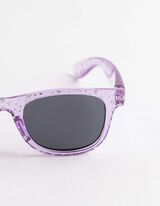 Sonnenbrille - eckig - lila