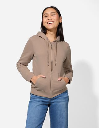 Sweatjacke - beige