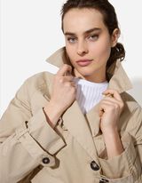 Trenčkot - Zmes bavlny - bezova