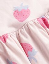 Kleid - Allover-Muster - rosa