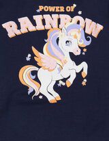 Felpa - Stampa glitterata - blu scuro