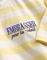 T-shirt - Stampa frontale - giallo