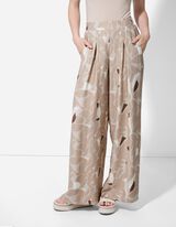 Bő nadr&aacute;g - Elsz&oacute;rt nyomott minta - b&eacute;zs