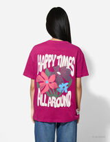 Tričko - Potisk - tmave cervená