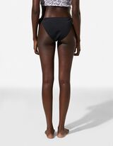 Badehose - Metallic-Details - Schwarz