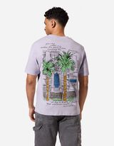 T-shirt - Dos imprim&eacute; - bleu clair