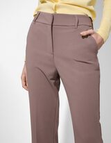 Oblekov&eacute; kalhoty - Z&aacute;hyby - hneda