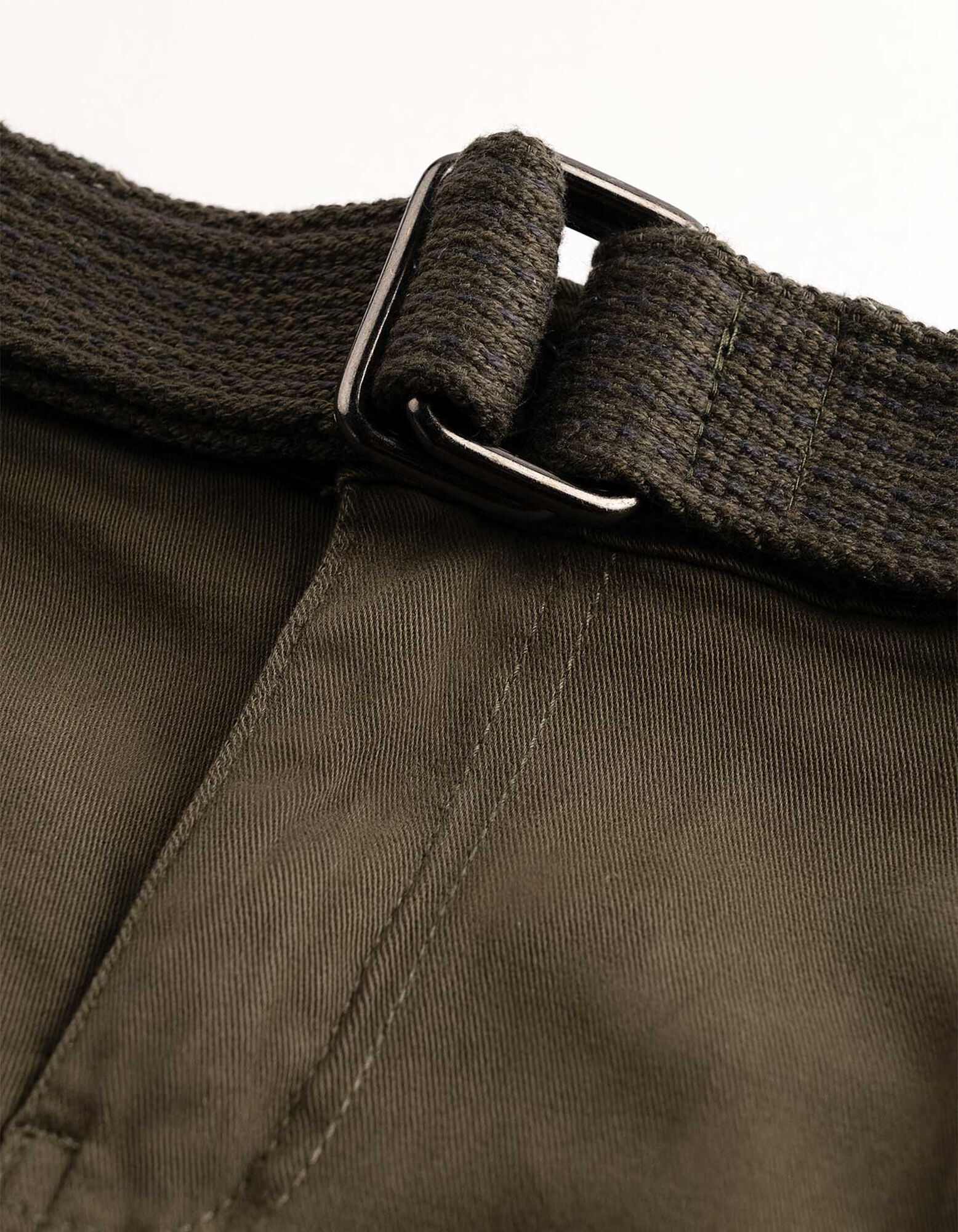 Pantalon cargo - Ceinture - vert fonc&eacute;