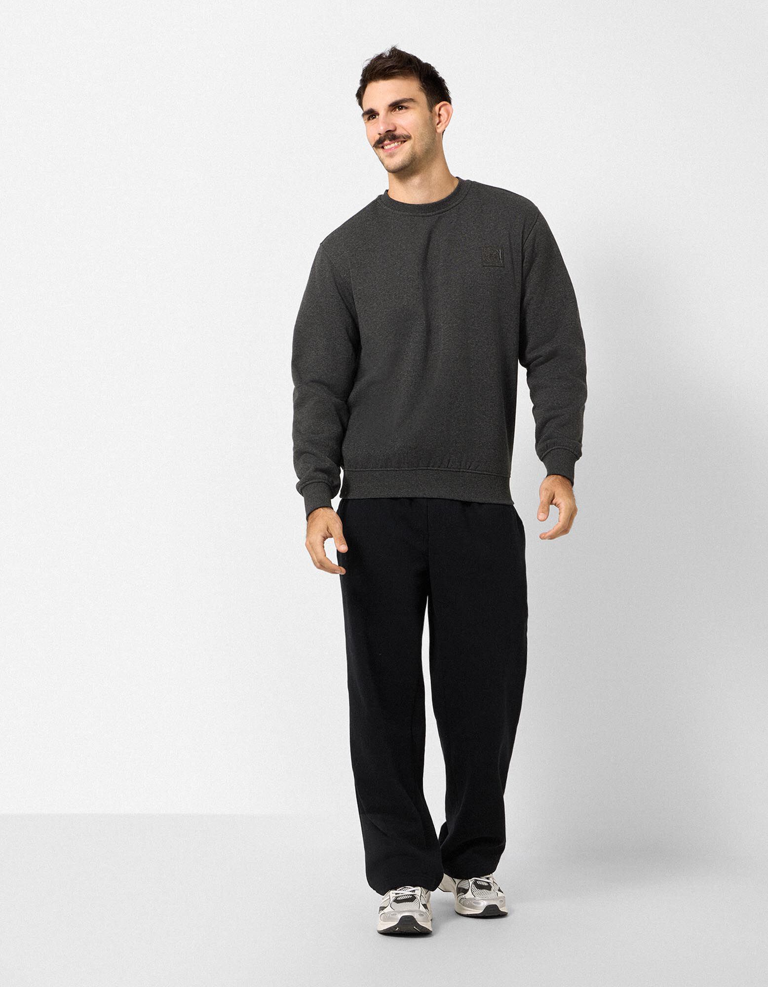 Sweatshirt - Relax Fit - Dunkelgrau