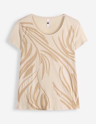 T-shirt - Motif all-over - blanc