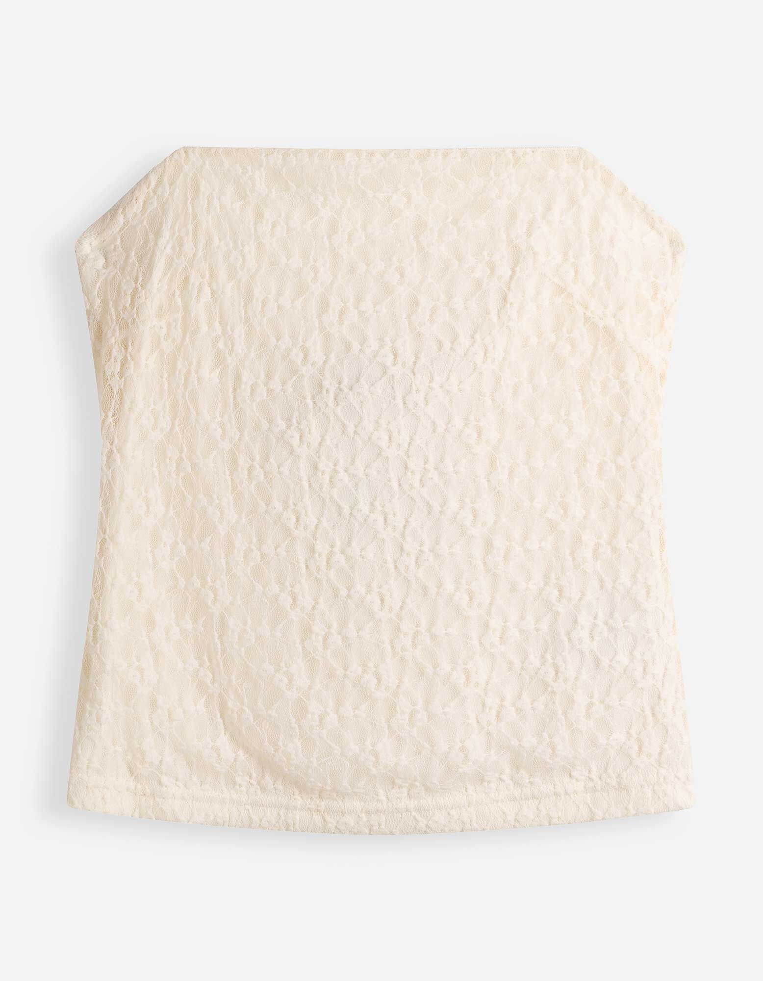 Top sans manches - Dentelle - blanc