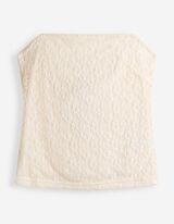 Top sans manches - Dentelle - blanc