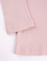 Shirt - Rippenstruktur - lila