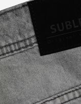 Džíny - seprané - seda