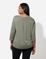 Hossz&uacute; ujj&uacute; felső - Viszk&oacute;ztartalom - s&ouml;t&eacute;tz&ouml;ld