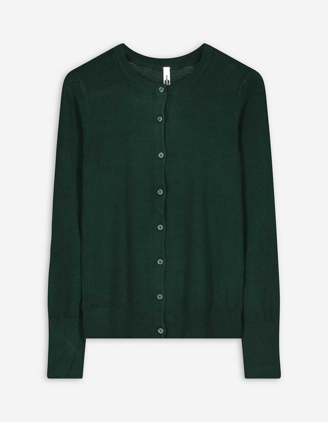 Gebreid vest - Zacht materiaal - groen
