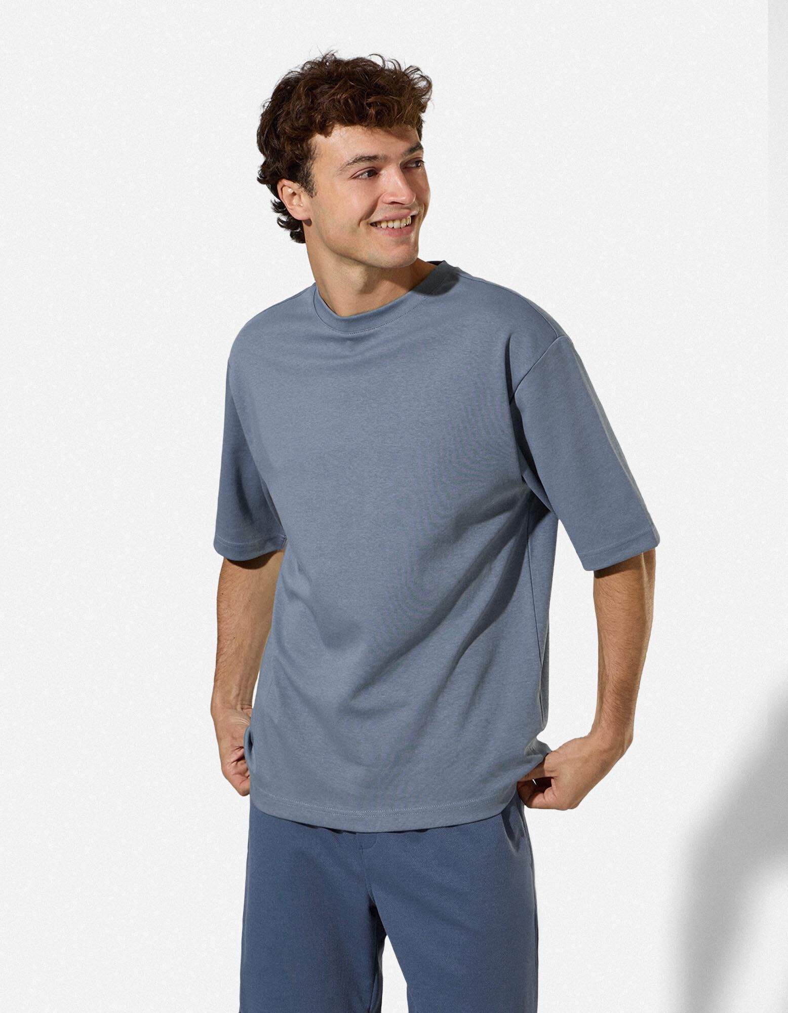 T-Shirt - Oversized Fit - Petrol