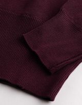 Pullover - U-Ausschnitt - Lila