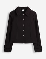 Jacke - Knopfleiste - Schwarz