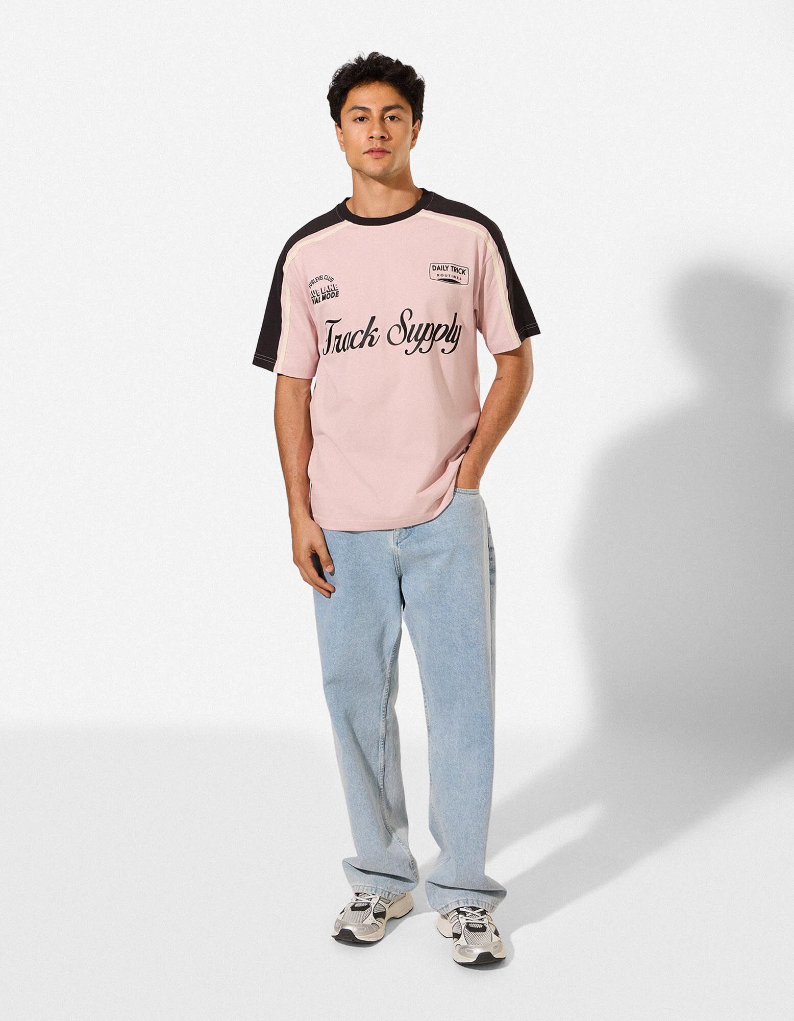 T-Shirt - Frontprint - rosa