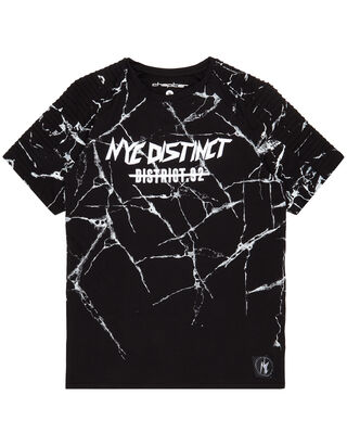 Herren T-Shirt mit Message-Stickerei