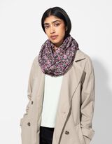 Tunelový šál - Celoplošná potlač - fialovy