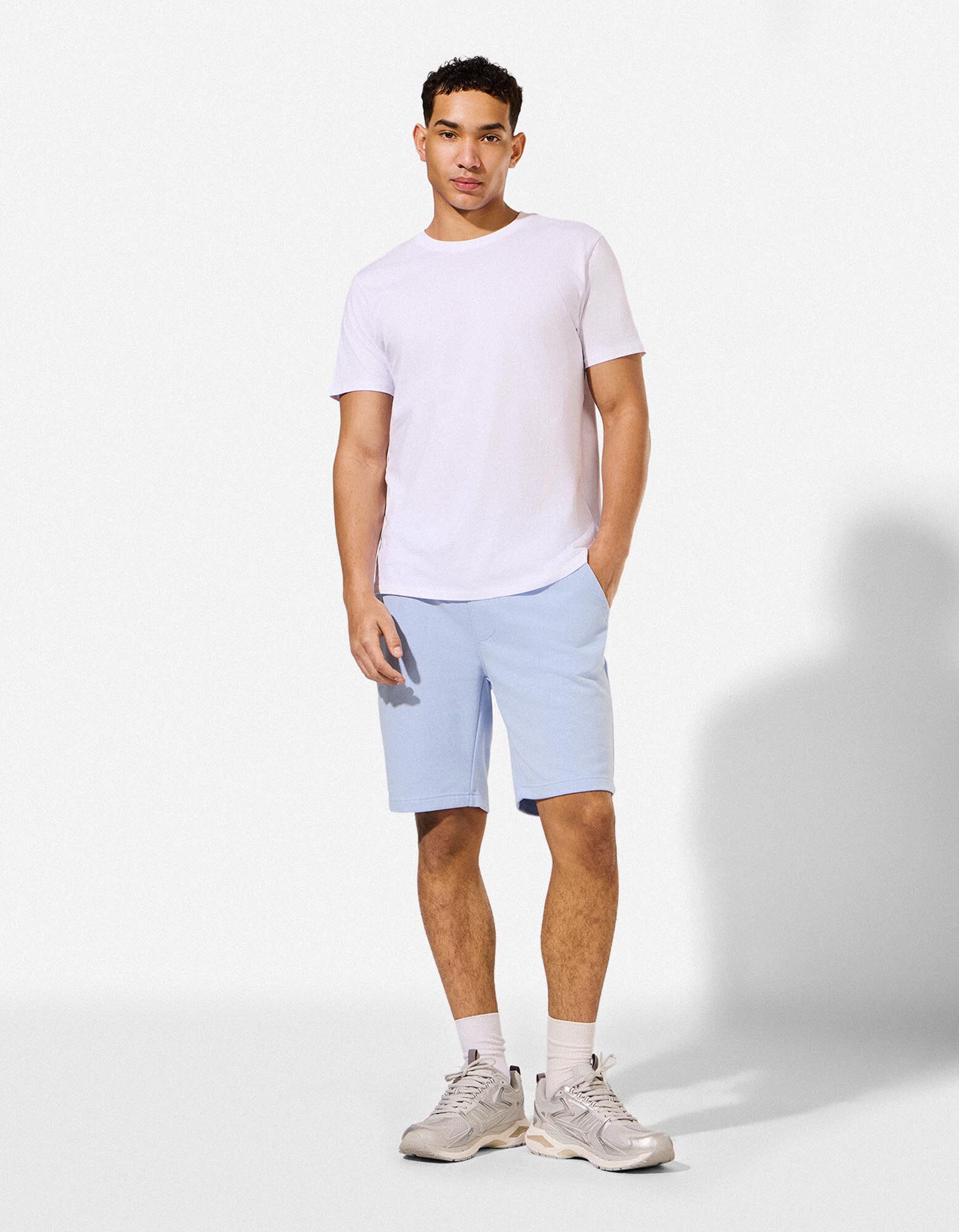 Short - Coupe Regular Fit - bleu clair