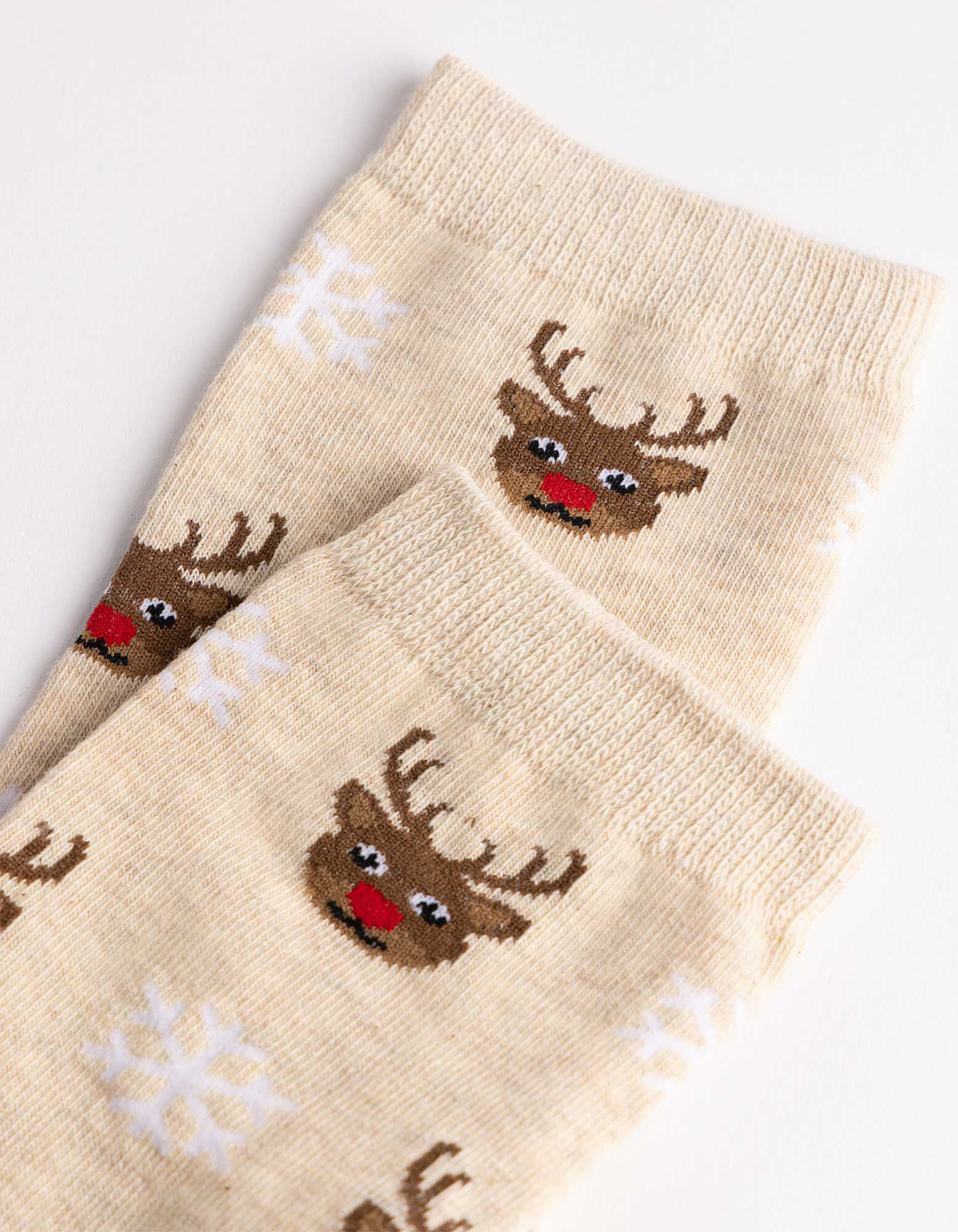 Socken - gemustert - Beige
