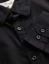 Hemd - Leinen-Mix - schwarz