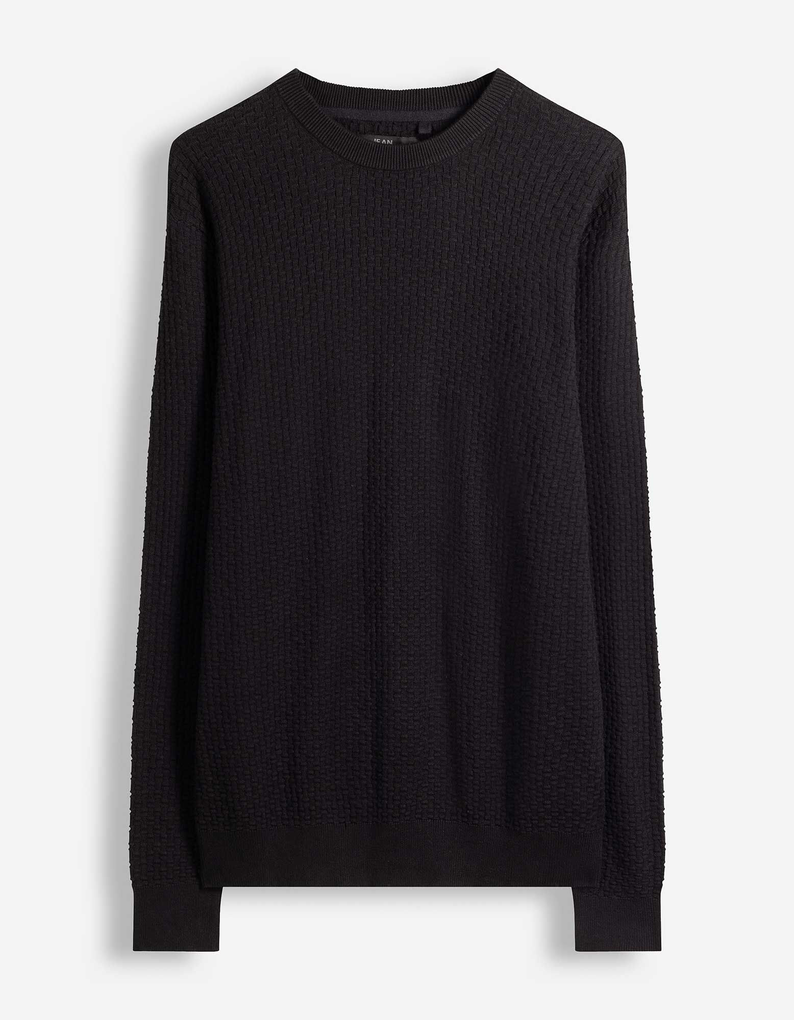 Pullover - mit Struktur - Schwarz