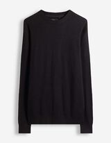 Pullover - mit Struktur - Schwarz