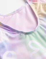 Badeanzug - Allover-Print - wei&szlig;