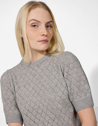 Pulovr - Kr&aacute;tk&eacute; ruk&aacute;vy - seda