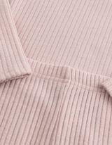Ensemble t-shirt &agrave; manches longues et leggings - Tissu brillant - ros&eacute; tendre 
