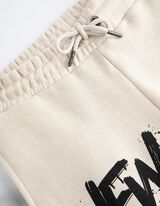 Bėgiojimo kelnės - Užrašai - smelio spalvos