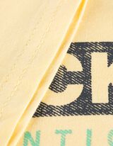 T-shirt - nadruk - jasny zolty