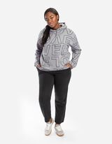 Hoodie - Capuchon met tunnelkoord - grijs