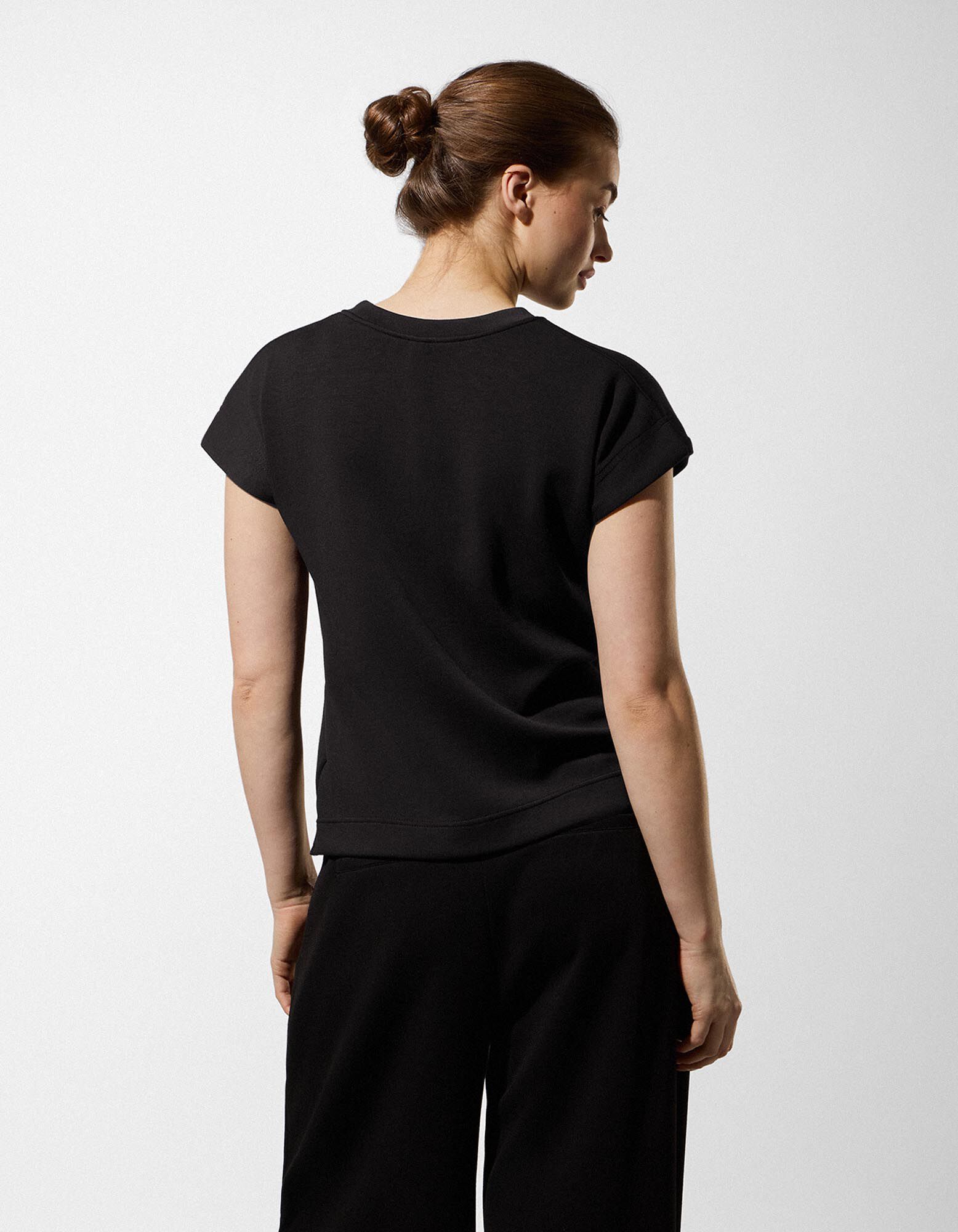 T-shirt - Partie modale - noir