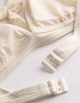Bikinitop - Strukturiertes Material - Beige